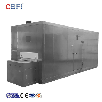 Machine rapide de refroidissement de gel de convoyeur de congélation de nourriture de gâteau de pain de congélateur rapide du tunnel 1000KG/H