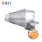 Réfrigérateur industriel à tunnels rapides Rameaux congelés Compresseur Iqf Hanbell