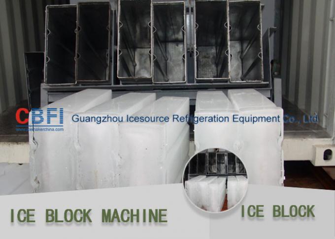 Vaporisateur économiseur d'énergie de tuyau de bobine de machine à glace de bloc avec le compresseur de Bitzer d'Allemand