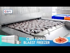 Surgélateur industriel du tunnel IQF/congélateur rapide individuel de jet d'air de congélateur de surgélation
