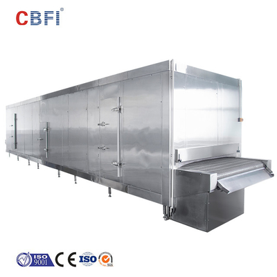 Clé de commercialisation faite sur commande gelée de matériel de réfrigération d'entreposage au froid de tunnel de congélateur à air forcé 1000KG/H
