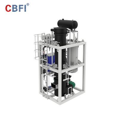 Refroidissement par l'eau de CBFI machine de tube de glace de 1 tonne avec le système de Siemens