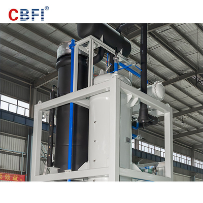 10 phase efficace élevée de l'acier inoxydable 380v 50hz 3 de machine de tube de glace de tonne