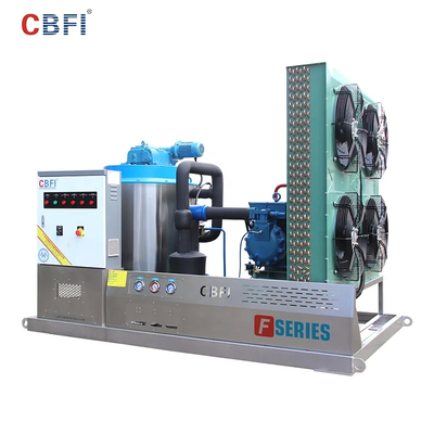 Bitzer / Copeland / Hanbell Flake Ice Machine -5°C Température de glace 1-60 tonnes/24h Capacité de refroidissement par eau / air R404A