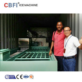 Grande usine de glace containerisée de bloc de machine à glace containerisée commerciale de bloc