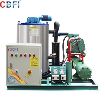 Machine à glace en flocons à refroidissement par air avec réfrigérant R404A et refroidissement par eau