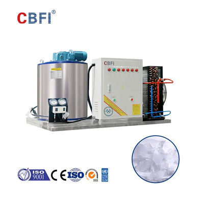 Machine automatique à glace en flocons pour la production de glace en flocons réfrigérant R404A Forme de glace en flocons