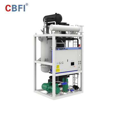 Machine de tube de glace d'unité séparée par réfrigérant de R404a avec le vaporisateur d'acier de Satinless