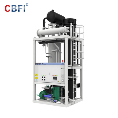 Machine commerciale de tube de glace de système de Fréon capacité quotidienne de 20 tonnes