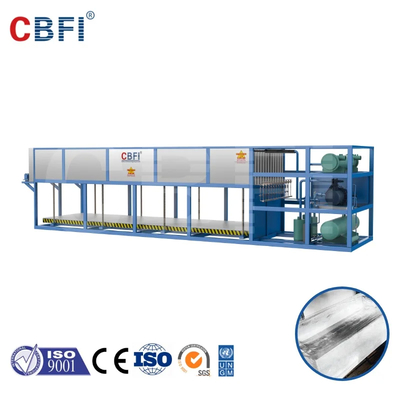Machine de bloc de glace à refroidissement direct avec contrôleur PLC évaporateur en acier inoxydable certifié CE/ISO