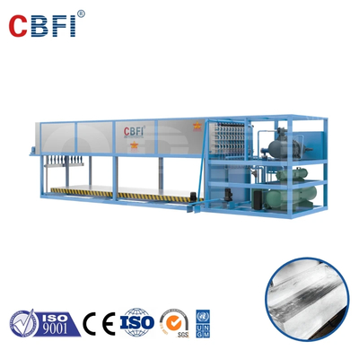 Machine de bloc de glace à refroidissement direct en acier inoxydable de 3 à 200 tonnes/jour Capacité PLC contrôlée par CE/ISO
