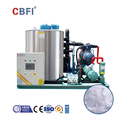 Machine automatique à glaçons en flocons 12-45 mm Diamètre de glace R404A réfrigérant -5°C Température de glace Refroidissement par eau/air